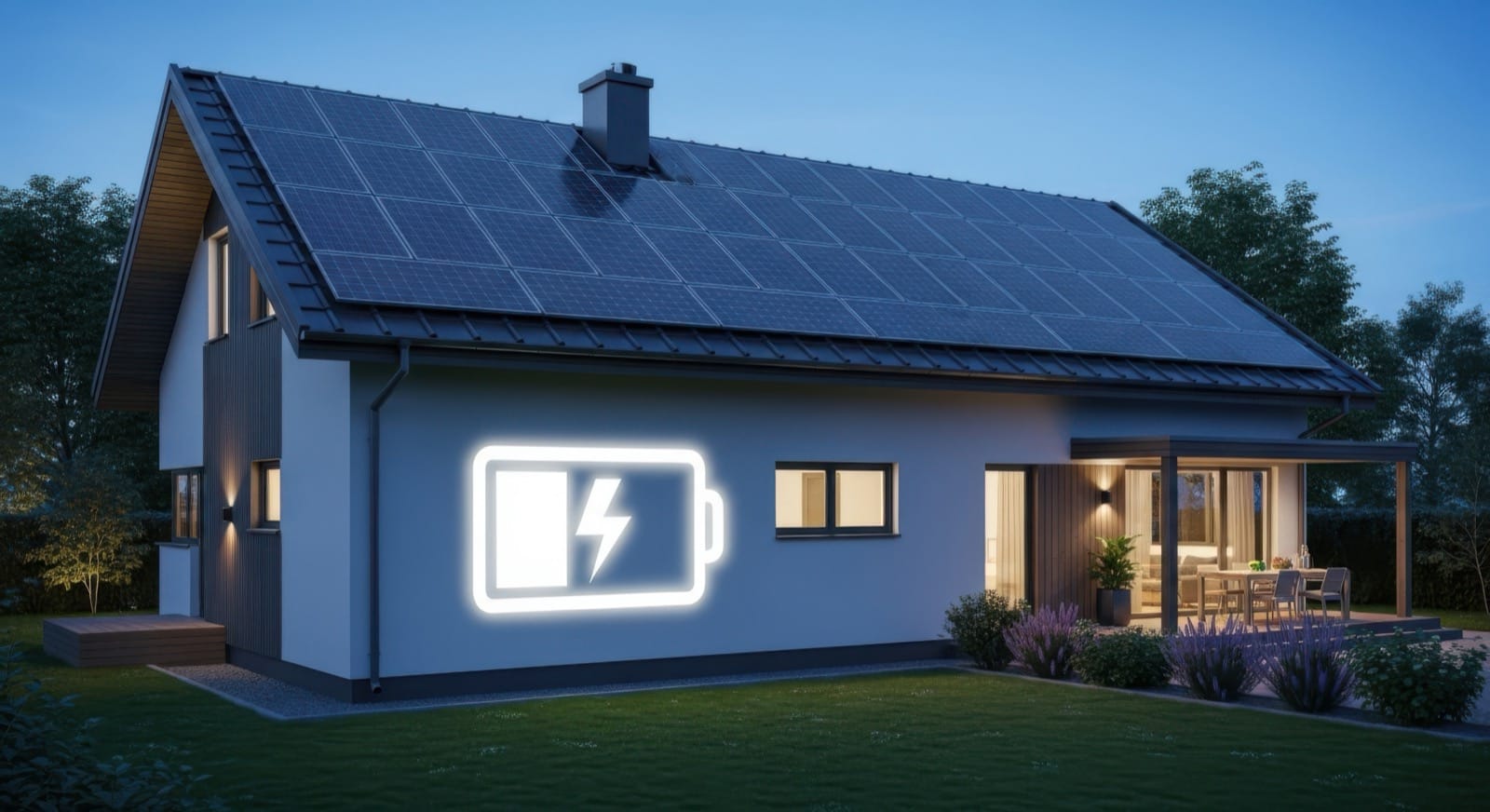 Komplett solcellspaket med solceller, batteri och laddbox